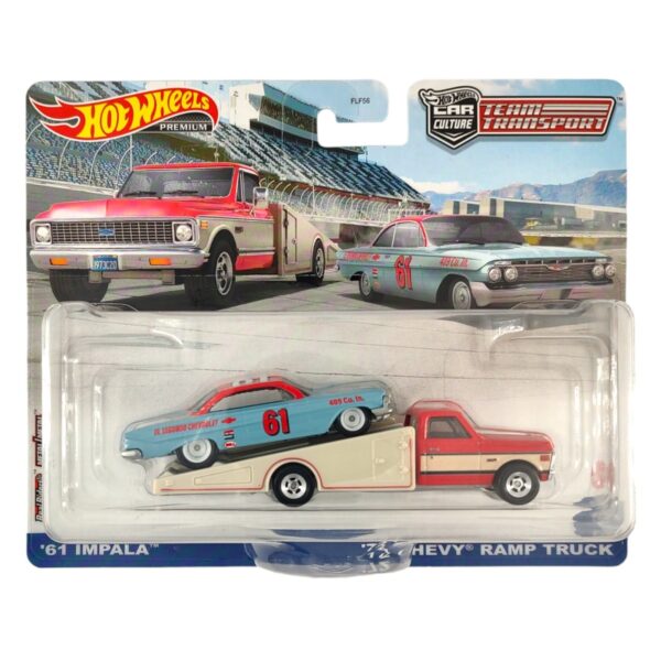 HOT WHEELS Team Transport '61 Impala - '72 Chevy Ramp Truck