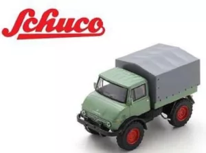 SCUCO 1/64 Mercedes Benz Unimog U406, Green - 452037900