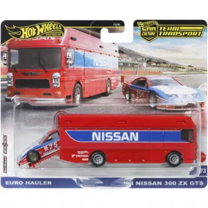 HOT WHEELS TEAM TRANSPORT Euro Hauler & '94 Nissan 300 ZX GTS #73