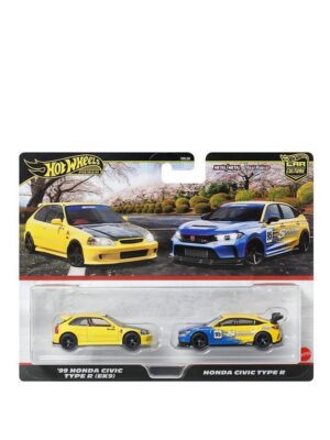 Mattel Hot Wheels Premium '99 Honda Civic Type-R (EK9) & Honda Civic Type-R (JBL00)
