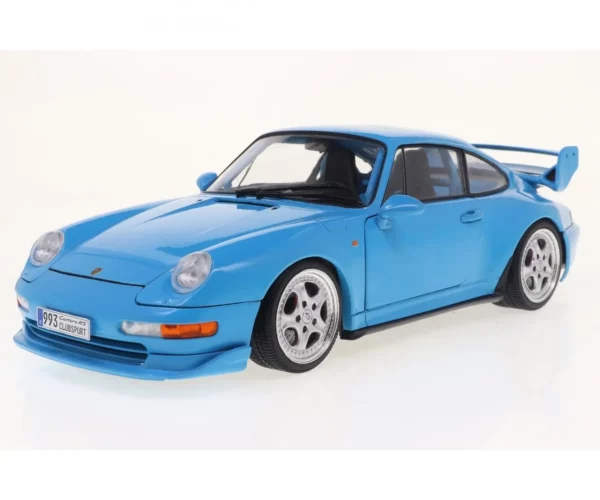 SOLIDO 1/18 1997 Porsche 911 (993) Clubsport, Riviera Blue - 1810101