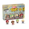 Funko Bitty Pop! 4-Pack: One Piece - Monkey D. Luffy, Roronoa Zoro, Axe-Hand Morgan, Bitty Pop! Chase Vinyl Figures