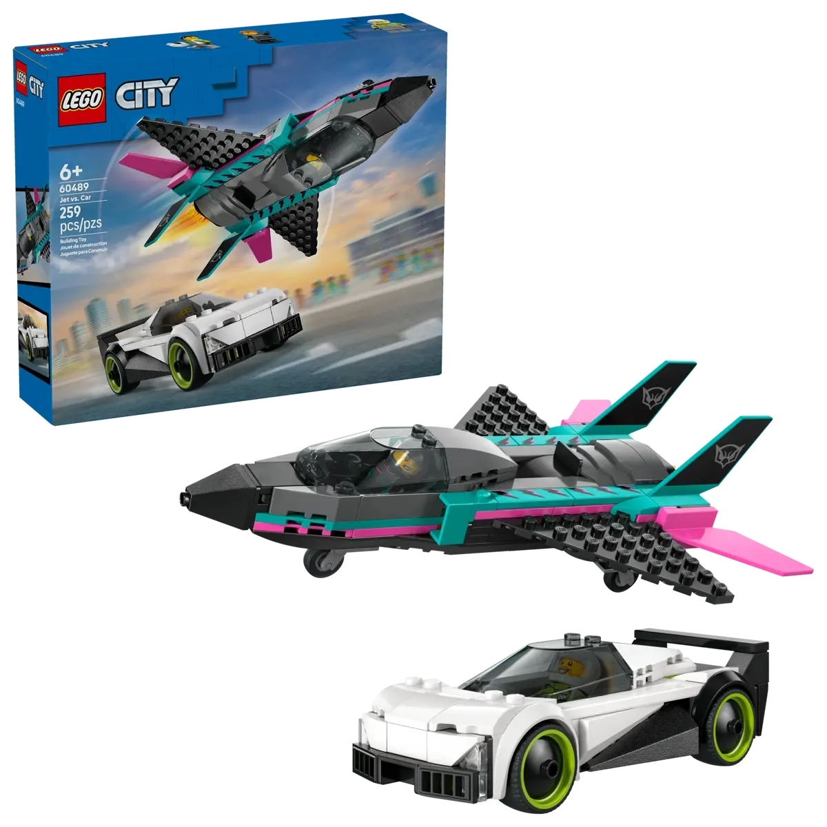 LEGO CITY Jet vs. Car - 60489